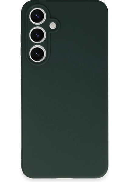 Samsung Galaxy S24 Fe Kılıf Nano Içi Kadife Silikon - Koyu Yeşil fırsatları