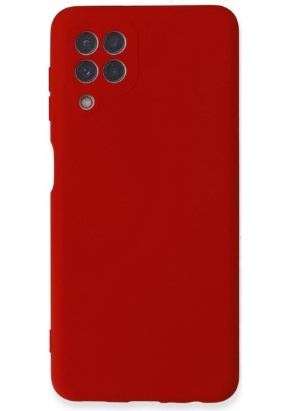 Samsung Galaxy A22 Kılıf Nano Içi Kadife Silikon - Kırmızı