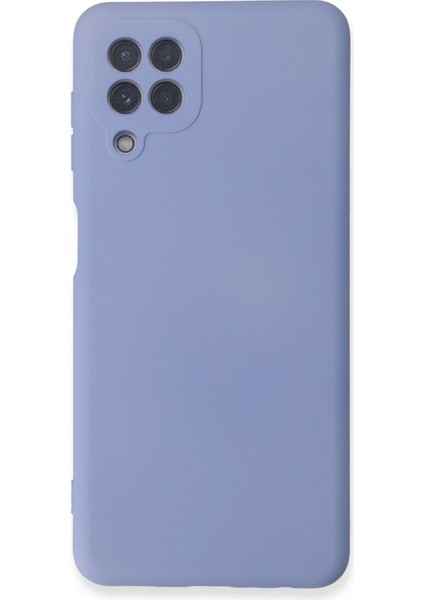 Samsung Galaxy A22 Kılıf Nano Içi Kadife Silikon - Lila