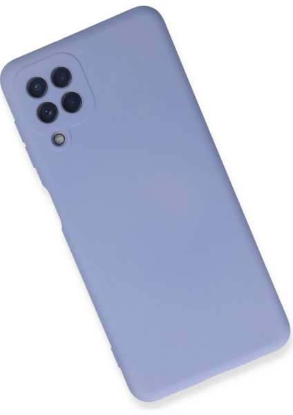 Samsung Galaxy A22 Kılıf Nano Içi Kadife Silikon - Lila