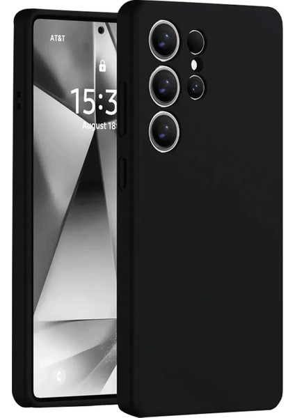 Samsung Galaxy S25 Ultra Kılıf Nano Içi Kadife Silikon - Siyah