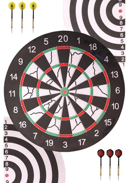 Flocked Dart Seti 18 Inç + 6 Dart Oku 18 gr
