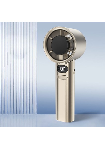 Dijital Göstergeli Taşınabilir Şarjlı El Fanı Vantilatör - LCD Ekran - Turbo Fan Vantilatör - Yüksek Pil Kapasitesi - Kolay Kullanım