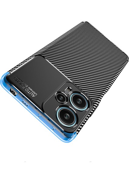 Xiaomi Poco F5 Kılıf Kamera Korumalı Karbon Desenli Lux Negro Silikon - Siyah indirimleri