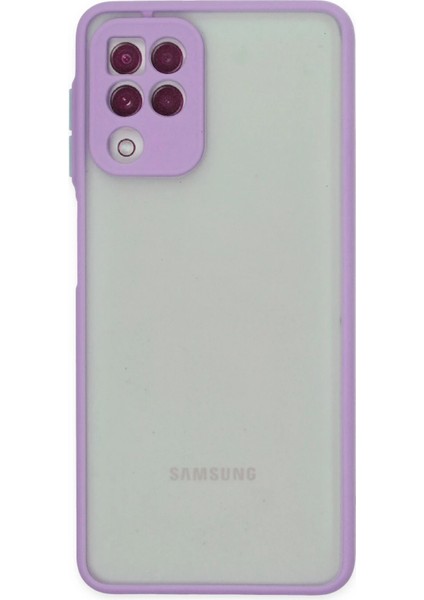 Samsung Galaxy A22 Kılıf Montreal Silikon Kapak - Mor