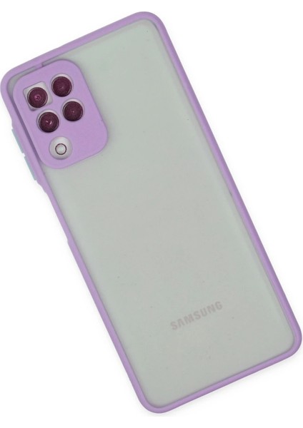 Samsung Galaxy A22 Kılıf Montreal Silikon Kapak - Mor