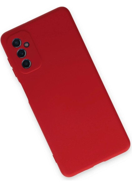 Samsung Galaxy M52 5g Kılıf Nano Içi Kadife Silikon - Kırmızı modelleri