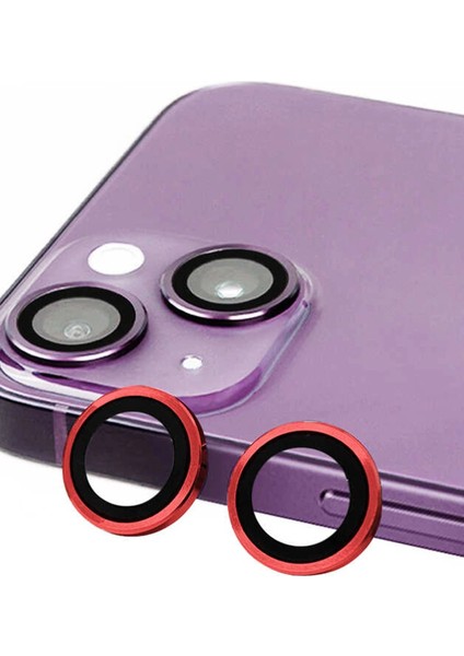 iPhone 14 Raze Metal Kamera Lens - Kırmızı – Kamera Koruma