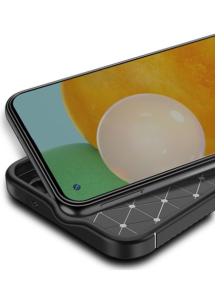 Realme 10 4g Kılıf Kamera Korumalı Karbon Desenli Lux Negro Silikon - Siyah