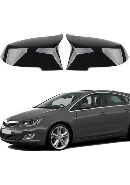 Opel Astra J 2009-2020 Sedan Parlak Siyah Batman Ayna Kapağı