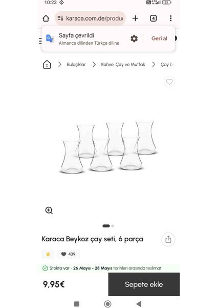 Beykoz Çay Bardağı modelleri