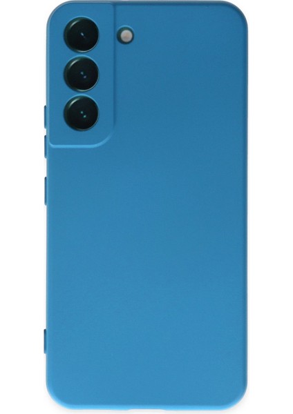 Samsung Galaxy S22 Plus Kılıf Nano Içi Kadife Silikon - Mavi modelleri