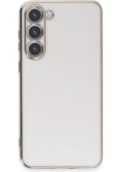 Samsung Galaxy S23 Kılıf Volet Silikon - Beyaz