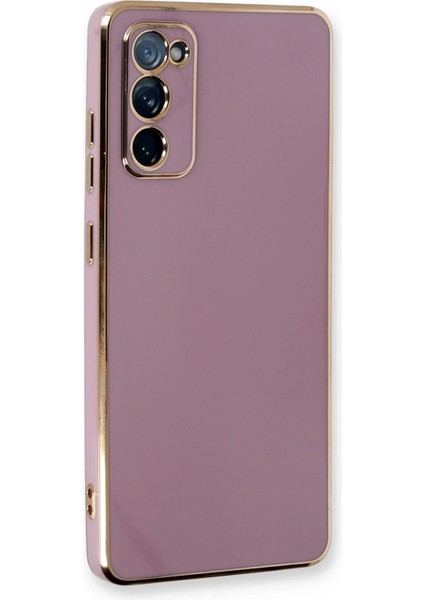 Samsung Galaxy S20 Fe Kılıf Volet Silikon - Mor Glstd