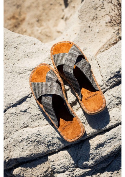 Espadril Erkek Terlik Gri