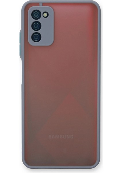 Samsung Galaxy A03S Kılıf Montreal Silikon Kapak - Gri
