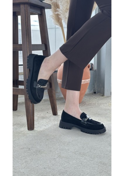 Brenda Leopar Desenli Loafer