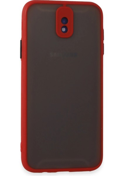 Samsung Galaxy J7 Pro / J730 Kılıf Montreal Silikon Kapak - Kırmızı