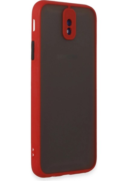 Samsung Galaxy J7 Pro / J730 Kılıf Montreal Silikon Kapak - Kırmızı