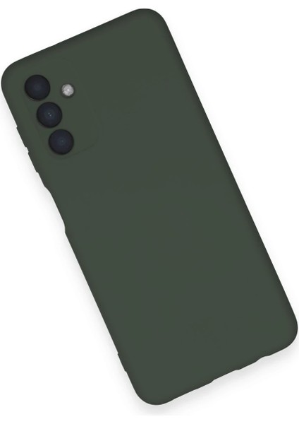 Samsung Galaxy A14 4g Kılıf Nano Içi Kadife Silikon - Koyu Yeşil modelleri