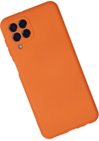 Samsung Galaxy M33 Kılıf Nano Içi Kadife Silikon - Turuncu fiyatları
