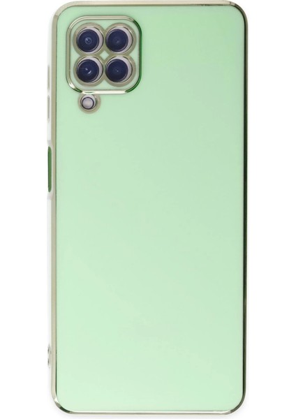Samsung Galaxy A12 Kılıf Volet Silikon - Açık Yeşil Glstd fiyatları