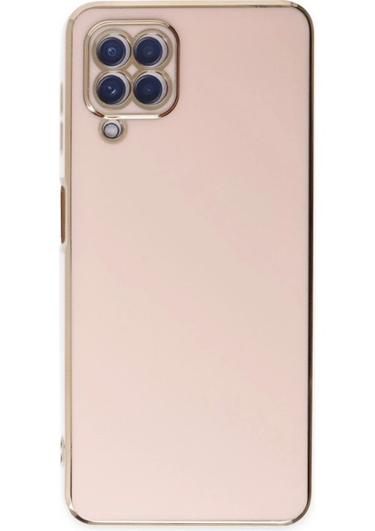 Samsung Galaxy A12 Kılıf Volet Silikon - Pembe Glstd fiyatları