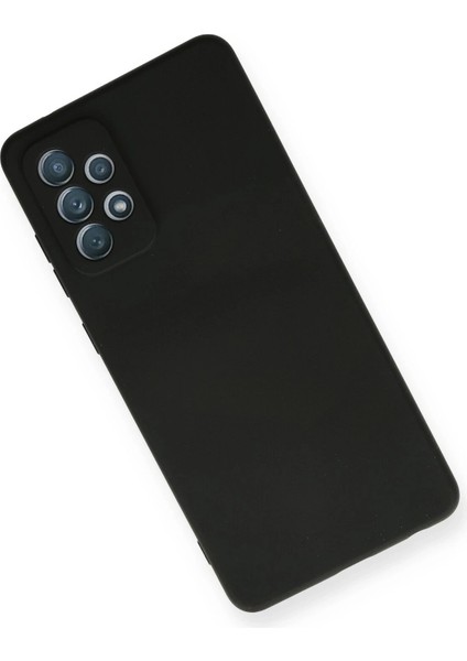Samsung Galaxy A72 Kılıf Nano Içi Kadife Silikon - Siyah modelleri