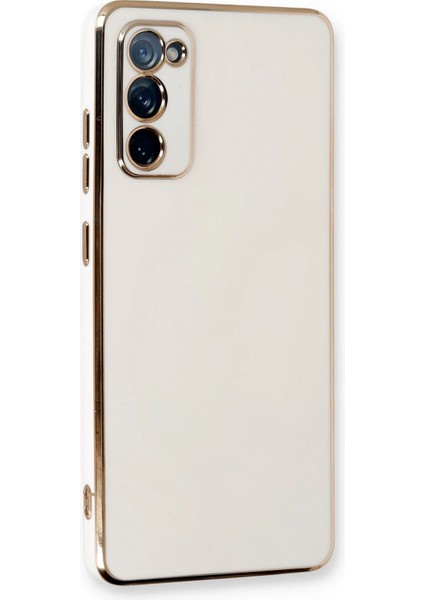 Samsung Galaxy S20 Fe Kılıf Volet Silikon - Beyaz