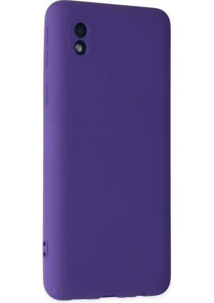 Samsung Galaxy A01 Core Kılıf Nano Içi Kadife Silikon - Mor