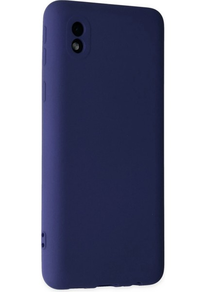 Samsung Galaxy A01 Core Kılıf Nano Içi Kadife Silikon - Lacivert