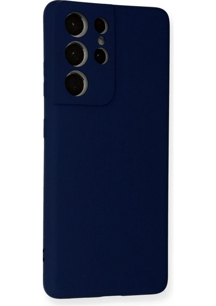 Samsung Galaxy S21 Ultra Kılıf Nano Içi Kadife Silikon - Lacivert fiyatları