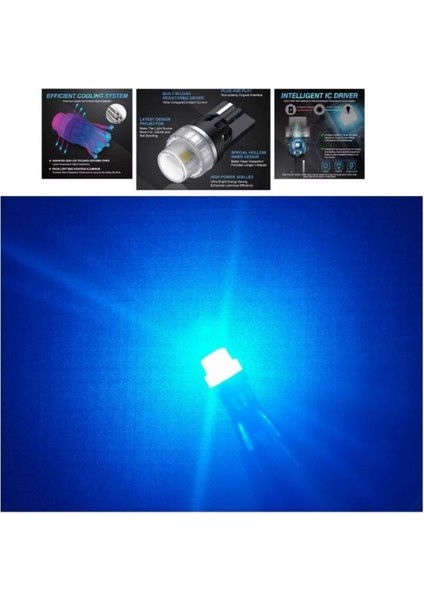 1 Takım 12V Specıal Serıes T10 Ice Blue (Özel Seri Dipsiz Ampul Buz Mavi) indirimleri