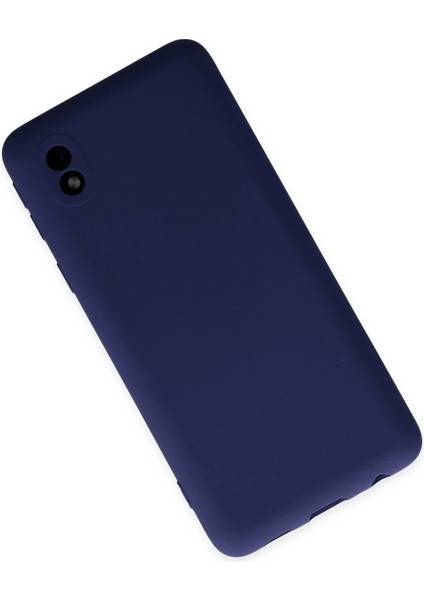 Samsung Galaxy A01 Core Kılıf Nano Içi Kadife Silikon - Lacivert