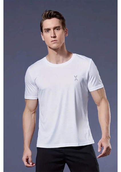 Xylon Mikro Polyester Nefes Alabilen Hafif Perform Antrenman Sporcu Erkek Tshirt