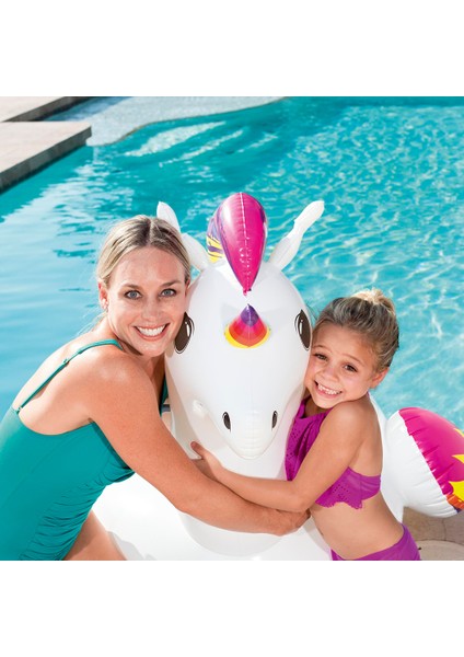 Dev Unicorn Şişme Deniz Yatağı – Mega Boyutlu Parti & Havuz Keyfi