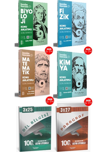 2025 9. Sınıf Sayısal Konu Anlatımlı Soru + Paragraf Dil Bilgisi Deneme Benim Hocam+Anlakazan