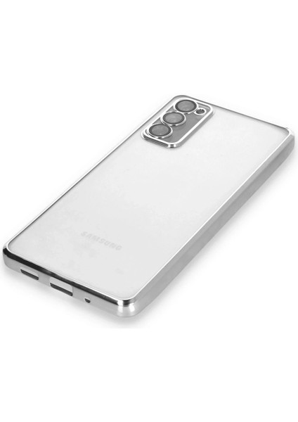 Samsung Galaxy S20 Fe Kılıf Razer Lensli Silikon - Gümüş Glstd fırsatları