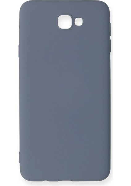 Samsung Galaxy J7 Prime Kılıf Nano Içi Kadife Silikon - Gri Glstd