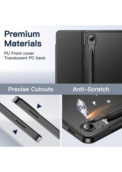 Galaxy Tab S10 Fe+/ S10 Fe Plus 13.1inç ile Uyumlu Kılıf Smart Case Akıllı Uyku Modlu Kapaklı Kılıfı modelleri