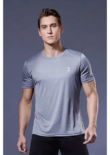 Xylon Mikro Polyester Nefes Alabilen Hafif Perform Antrenman Sporcu Erkek Tshirt