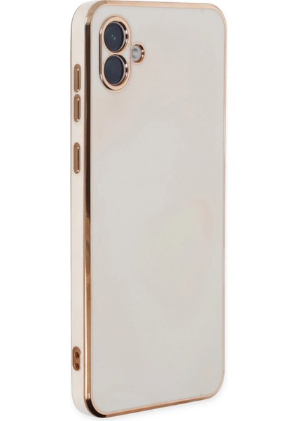 Samsung Galaxy A04 Kılıf Volet Silikon - Beyaz