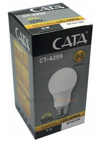 12W Beyaz Sensörlü LED Ampul