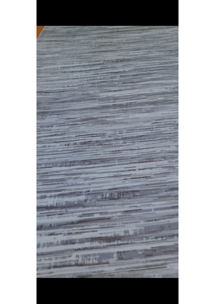 – Modern Gri-Bej Çizgili Desen, Kaymaz Taban, Yıkanabilir Halı modelleri