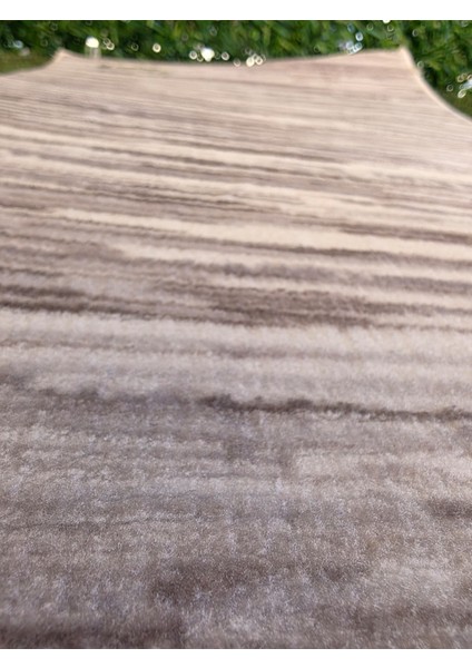 – Modern Gri-Bej Çizgili Desen, Kaymaz Taban, Yıkanabilir Halı indirimleri