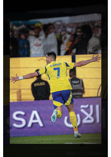 Al Nassr Cristiano Ronaldo Gol Sevinci Kanvas Tablo fiyatları