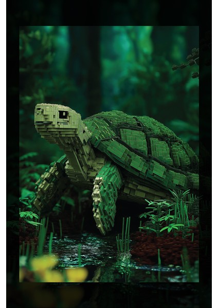 LEGO Kaplumbağa Kanvas Tablo fiyatları