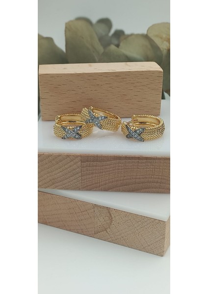 Gold 3'lü Set Küpe