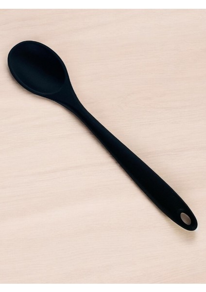 Silikon Pişirme ve Servis Kaşık- 27,5 Siyah