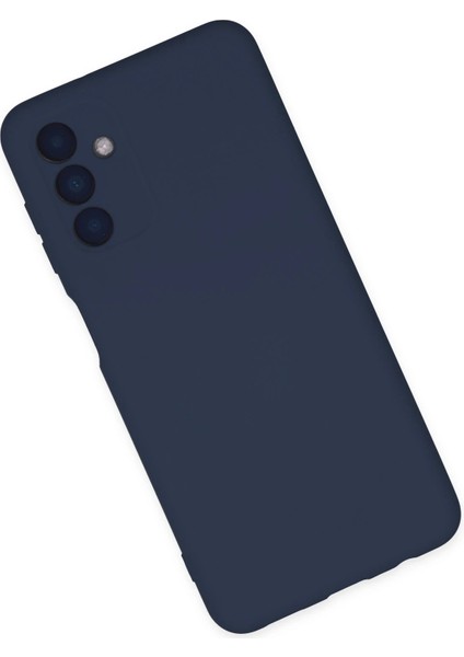 Samsung Galaxy A04S Kılıf Nano Içi Kadife Silikon - Lacivert